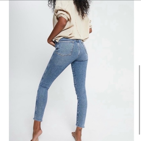 Free People high-rise jegging, raw hem sz 29 - Picture 5 of 6